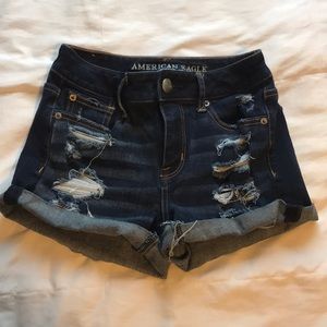 BNWOT American Eagle High Rise Distressed Shorts